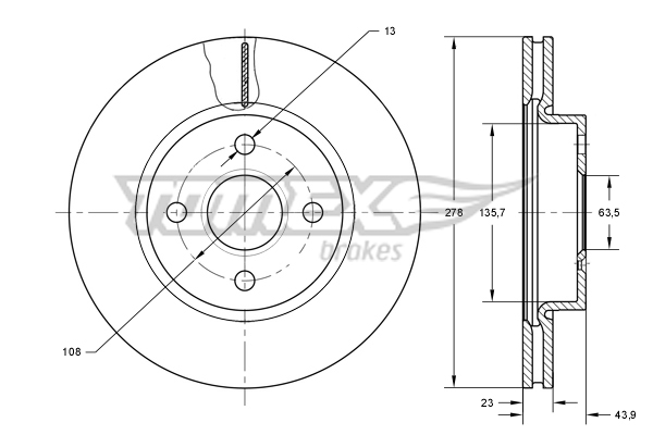 TOMEX Brakes TX 73-92...